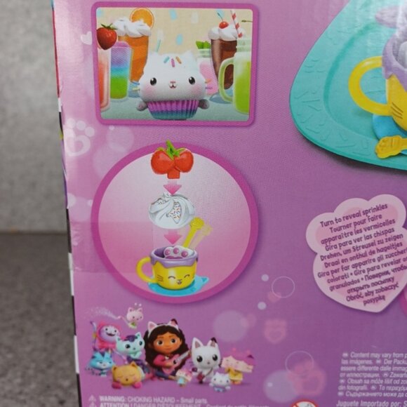 Gabby's Dollhouse Sprinkle Party Sweet Treat Tea Set Pretend Play Kitchen Toy - Picture 7 of 13